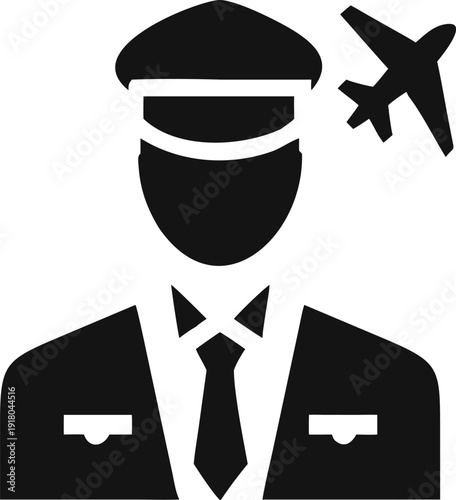 Aviation professional avatar representing pilot career and air travel