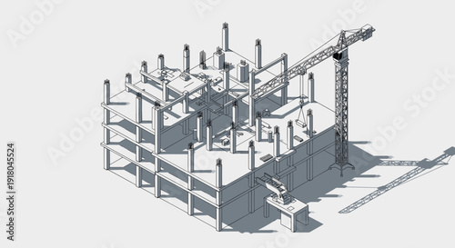 Industrial Facility with Piping and Equipment.