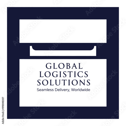 Global Logistics Solutions company logo with seamless delivery worldwide.