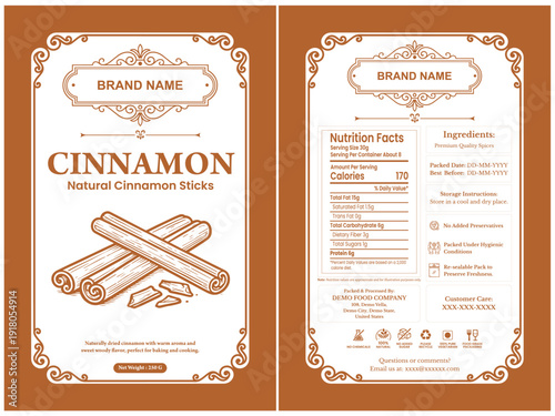 Cinnamon Spice Packaging Design