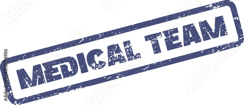 Expert Medical Team Healthcare Staff Collaboration Group Stamp