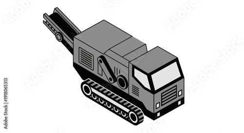 Drilling Rig Machine Heavy Equipment Vehicle.