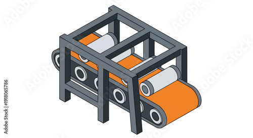 Conveyor Belt System in Industrial Setting.