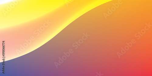 Amazing blue background with orange, red, yellow gradient. Vector eps new