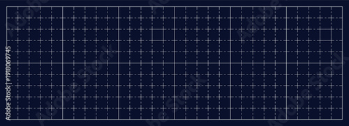 Technical grid pattern with precise lines on black paper background, perfect for blueprint designs, architectural drawings, and engineering projects with geometric structure.