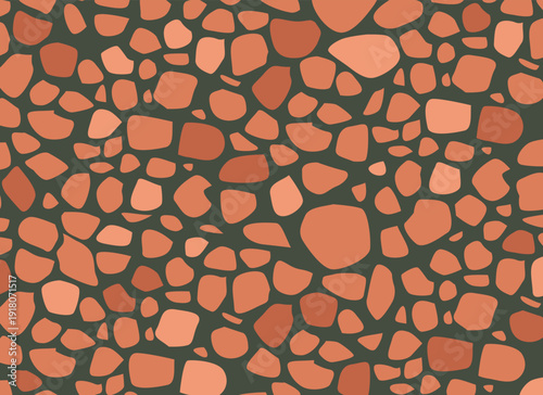 Seamless Terracotta Stone Pattern Background