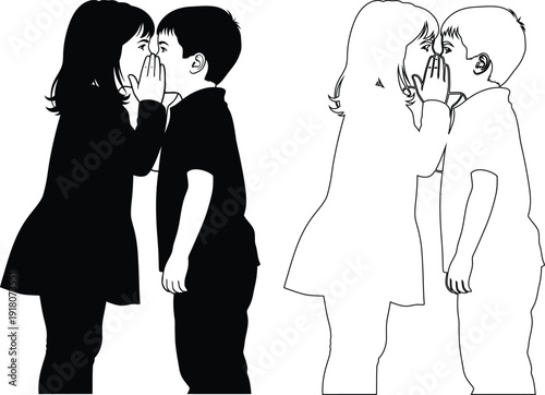 Two contrasting illustrations of characters sharing an intimate moment in different styles