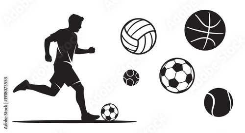 Fitness and sports achievement icons
