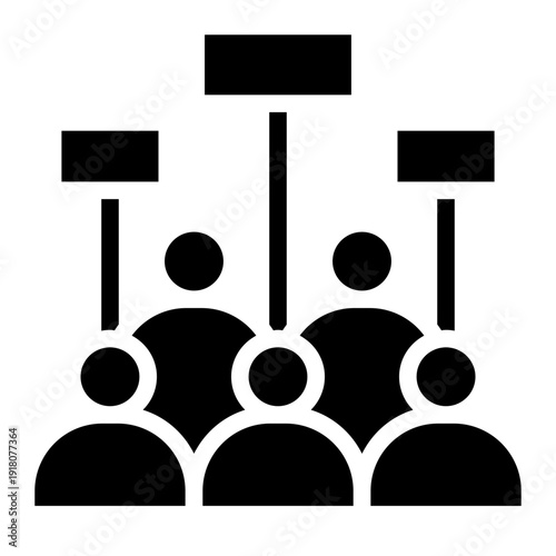 protesters people icon