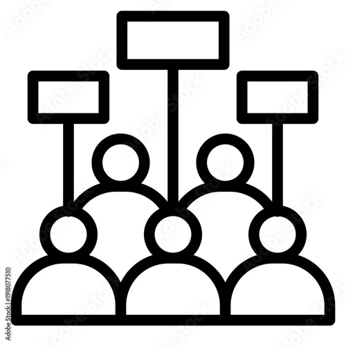 protesters people icon