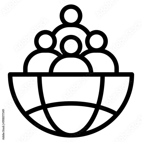comunity, population icon