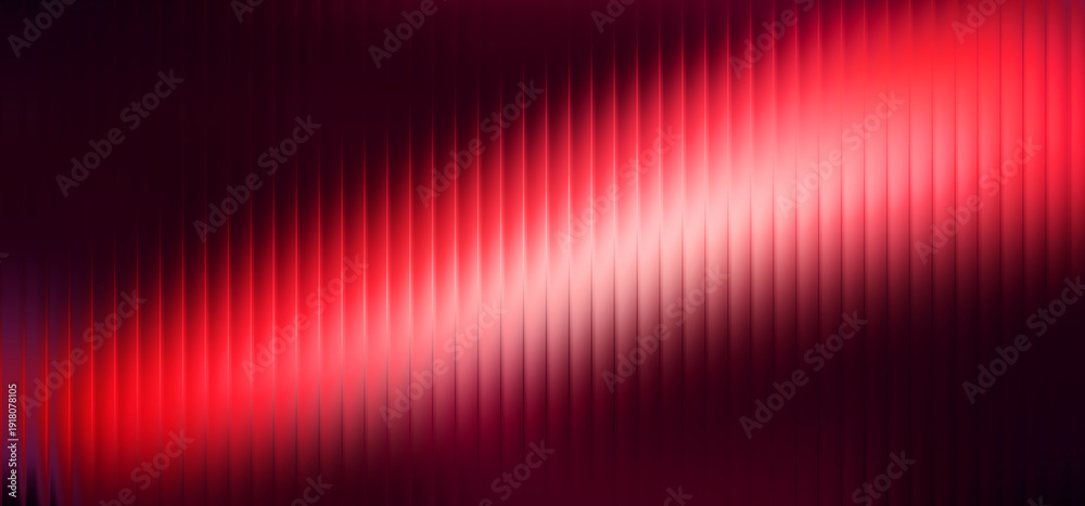 Naklejka premium Red Neon Light Streaks Banner Poster Design with Vertical Lines Abstract Gradient Background