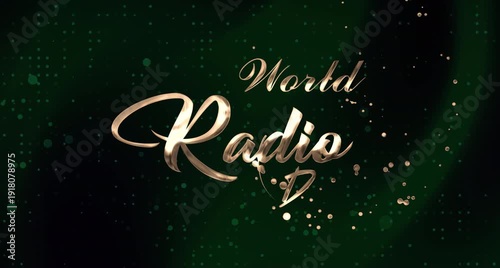 World Radio Day Text Animation is perfect for broadcast openings, media awareness campaigns, educational content, and digital promotions