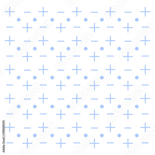 Seamless blue math symbols pattern