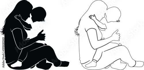 Contrast of emotional states between two individuals using mobile devices