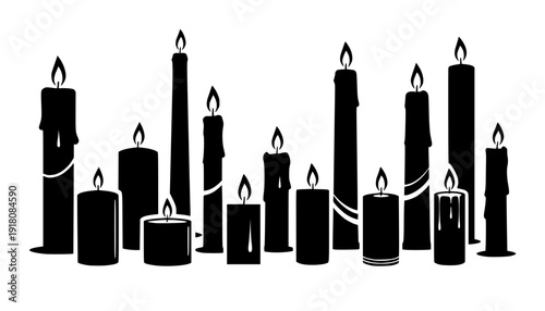 candle silhouettes
