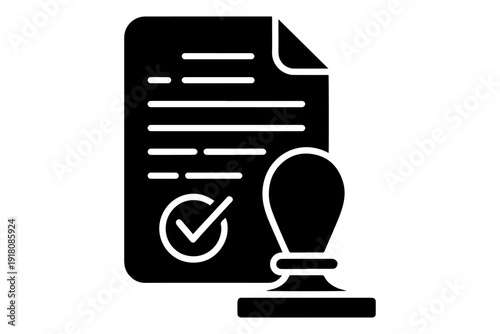 legal document with official stamp