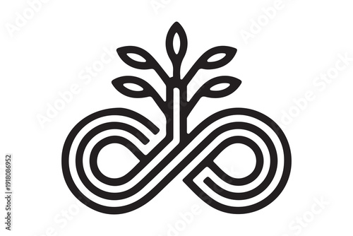 Minimalist Infinity Nature Logo