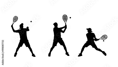 tennis silhouettes
