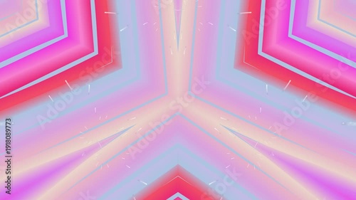 Abstract Kaleidoscope Pattern with Vibrant Pink and Purple Hues.
