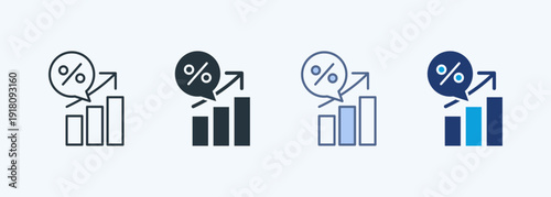 Growth Rate Multiple Style Icon Collection