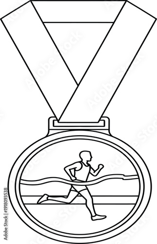 A cartoon character celebrating with arms raised in triumph and joy.