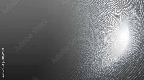 Gray background with a white circle in the middle