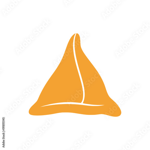 A colorful samosa vector art illustration