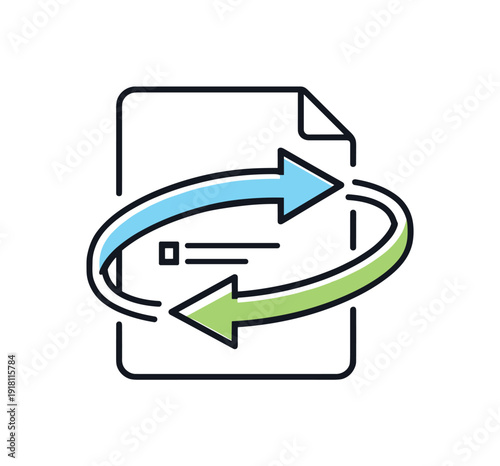 Clear process flow and smooth task handoff in professional business operations emphasizing efficiency and reliability, two connected arrows moving