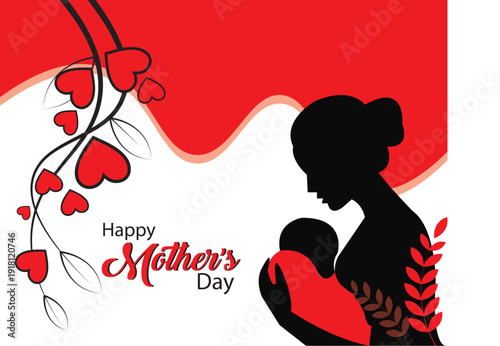 Mother's Day background vector illustration