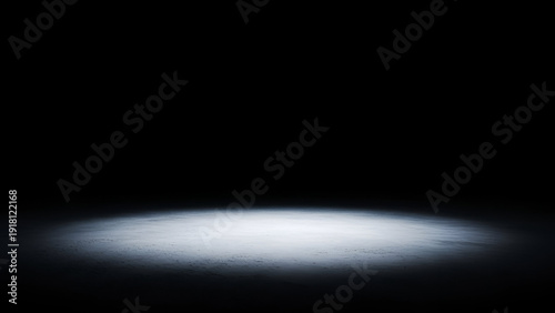 A Bright Spotlight on a Dark Floor shadow
