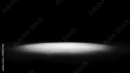 Bright Light Spot on Dark Surface reflection shadow
