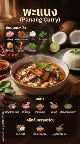Restaurant menu with tasty hot meals and fresh ingredients on display