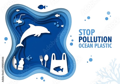 Stop ocean pollution by reducing plastic waste