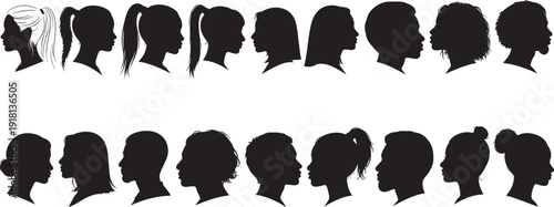 Black silhouette of a disabled man sitting in a manual wheelchair with his loyal service dog isolated on white background for accessibility and support concepts