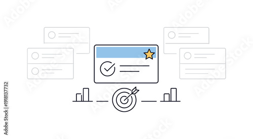 Strategic focus on core priorities and elimination of distractions in a modern professional workflow emphasizing simplicity, a single highlighted task
