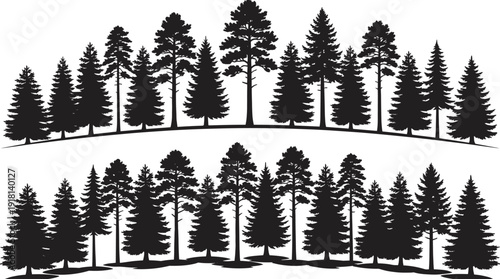 Black silhouettes of diverse young children and elementary students standing in a row isolated on white background childhood and friendship concept for designs