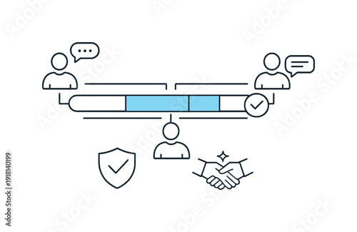 Transparent workflow tracking and shared progress visibility in a collaborative business environment emphasizing alignment, a simple progress bar