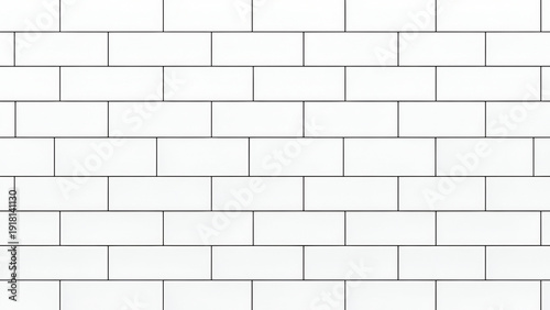 White brick wall with horizontal and vertical lines 3