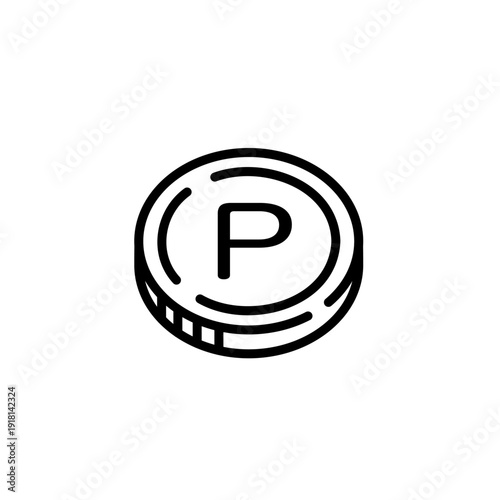 シンプルで可愛いお金投資素材