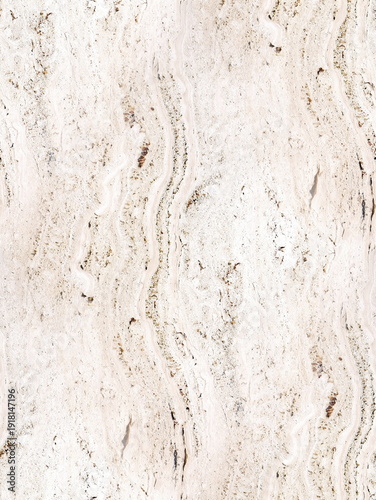 Bild auf Leinwand Beige travertine slab. Seamless background.