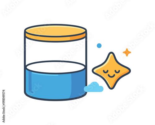 Cognitive slack and preserving unused capacity for creativity and resilience, a partially filled container with visible empty space and a calm spark