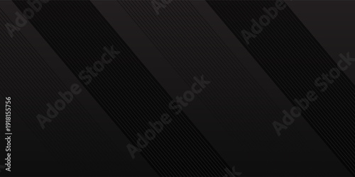 Black abstract background design. Modern wavy line pattern (guilloche curves) in monochrome colors modern