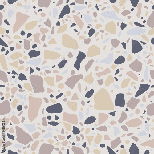 Terrazzo seamless pattern. ...