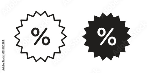 Promotion icons for graphic design, logo, Web site, social media, UI, mobile app, vector illustration