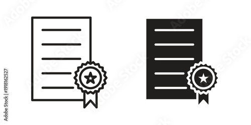 Qualification icons for graphic design, logo, Web site, social media, UI, mobile app, vector illustration
