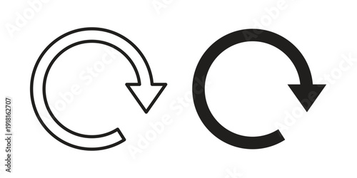 Recycle icons for graphic design, logo, Web site, social media, UI, mobile app, vector illustration