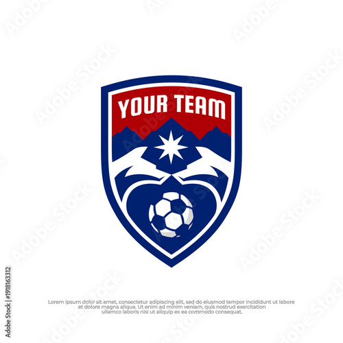 Fierce football club logo featuring two wolf heads emblem design.