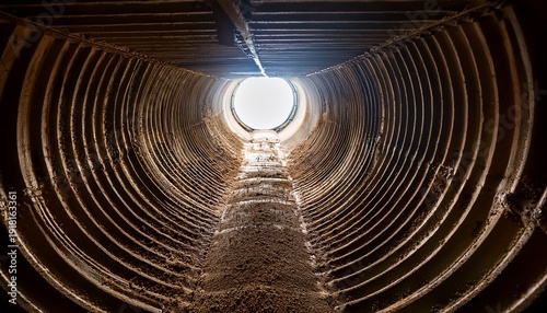 Wallpaper Mural a view inside a dirty and dusty ventilation shaft Torontodigital.ca