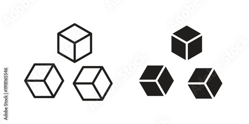 Sugar icons for graphic design, logo, Web site, social media, UI, mobile app, vector illustration